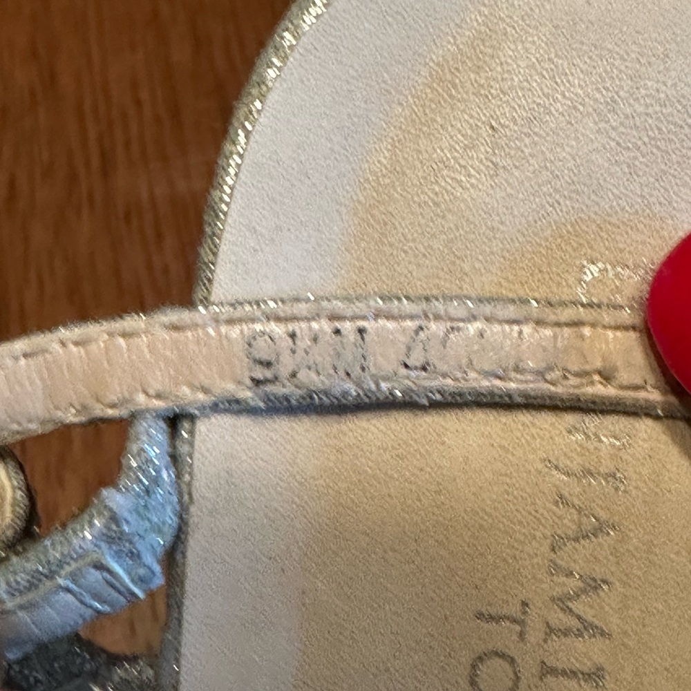 Benjamin Walk Silver Strappy Sandals - Picture 6 of 6
